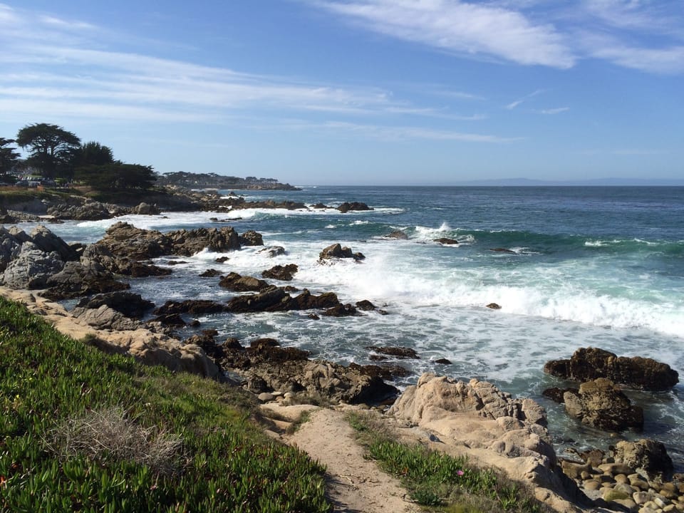Surf's up at Lover's Point.