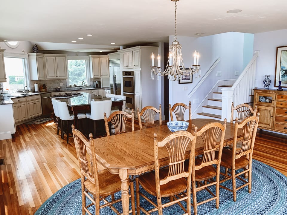 Comfortable Dining Options- Dining Table Seats 8 and Counter Seats 5