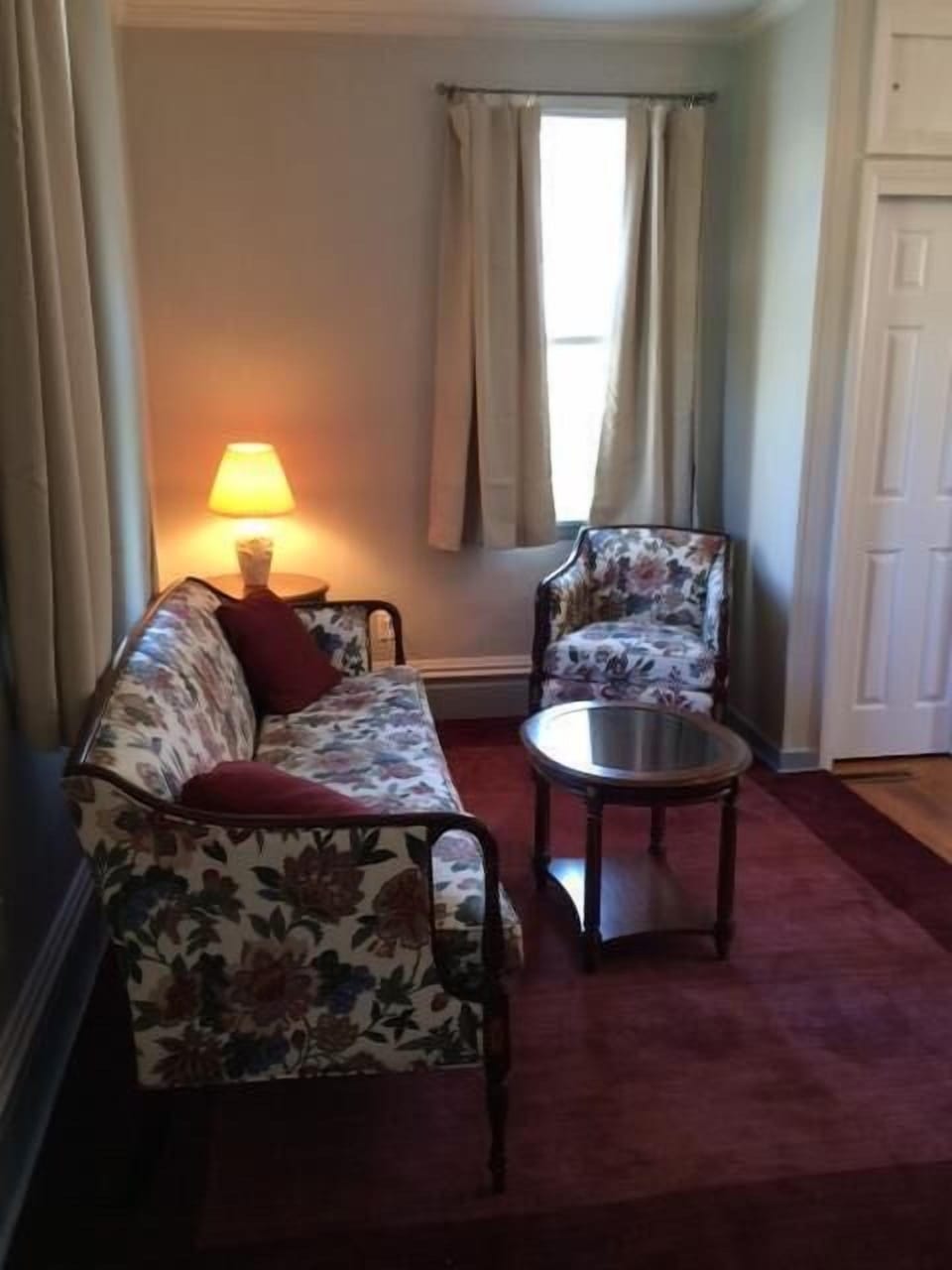 Sitting area in master bedroom