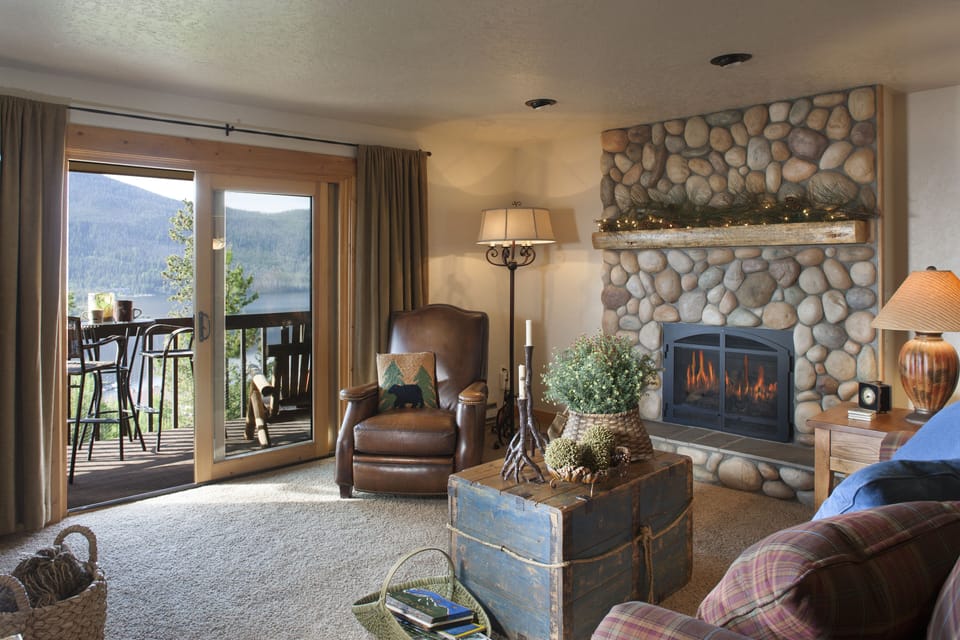 Living Room and Fireplace