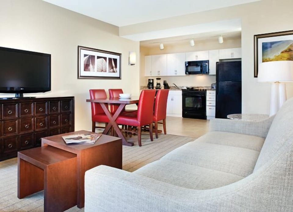 living room dining kitchen area