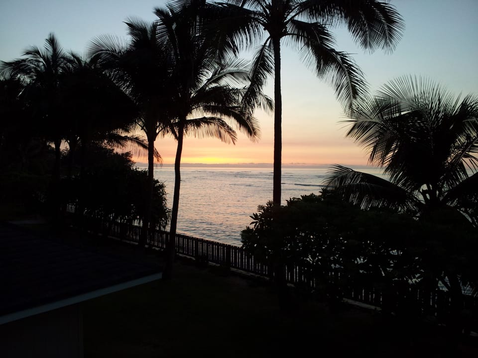 Sunset View from Upstairs Lanai
