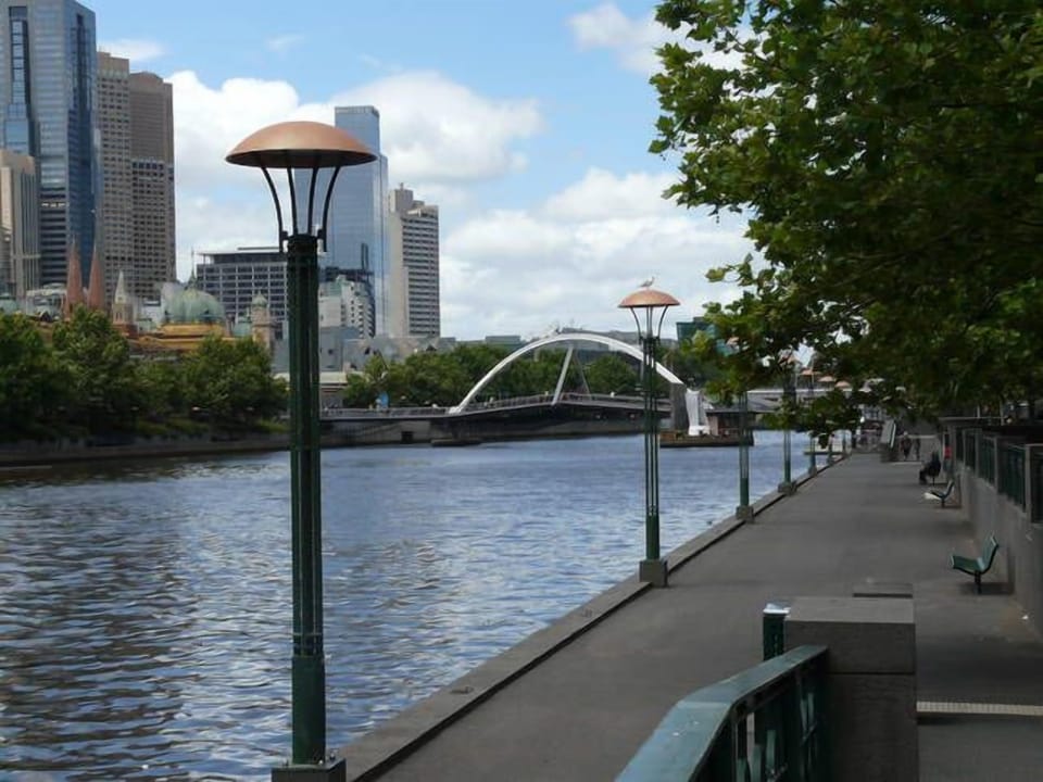 Yarra River in front of building