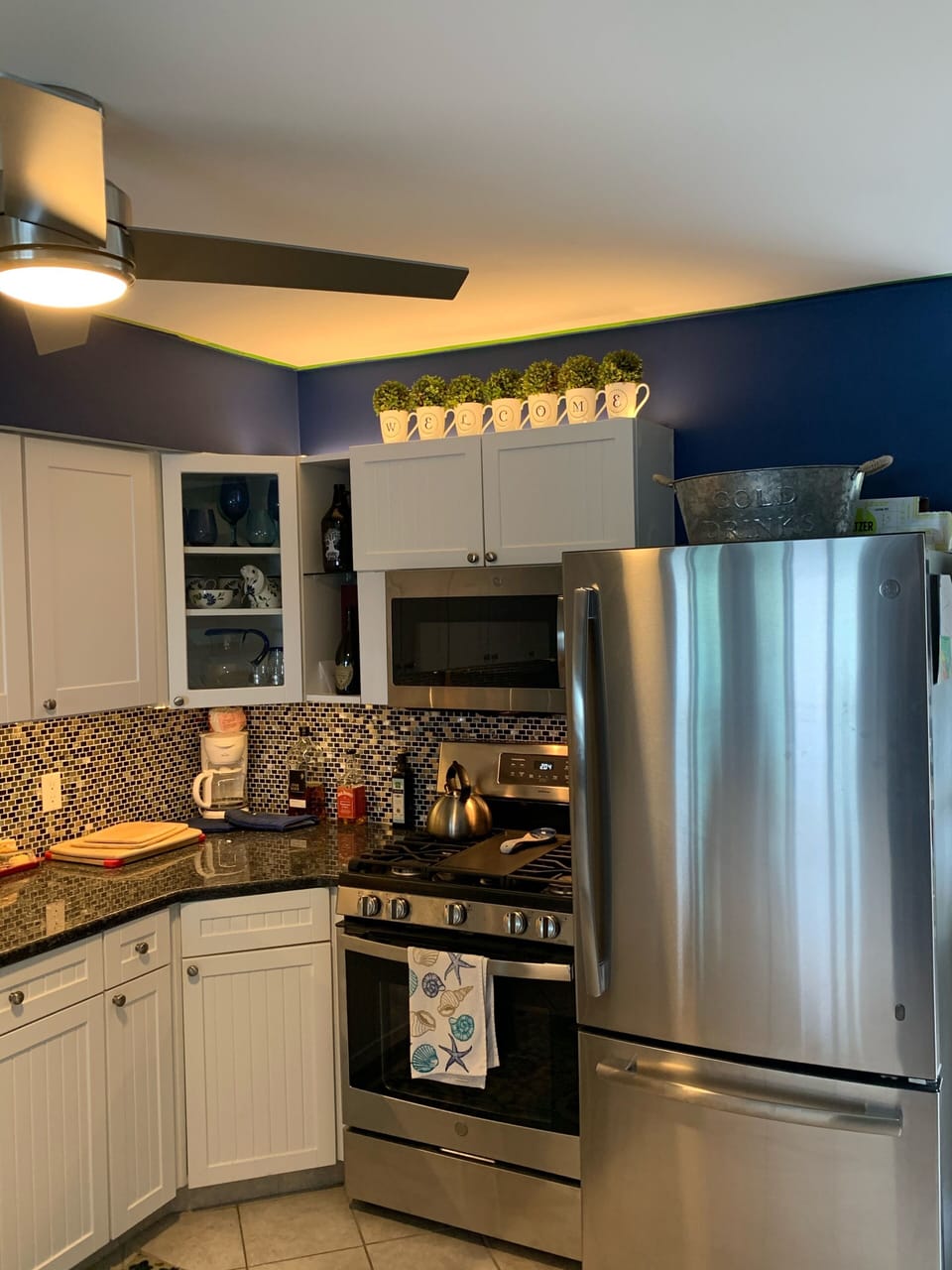 Fully stocked kitchen