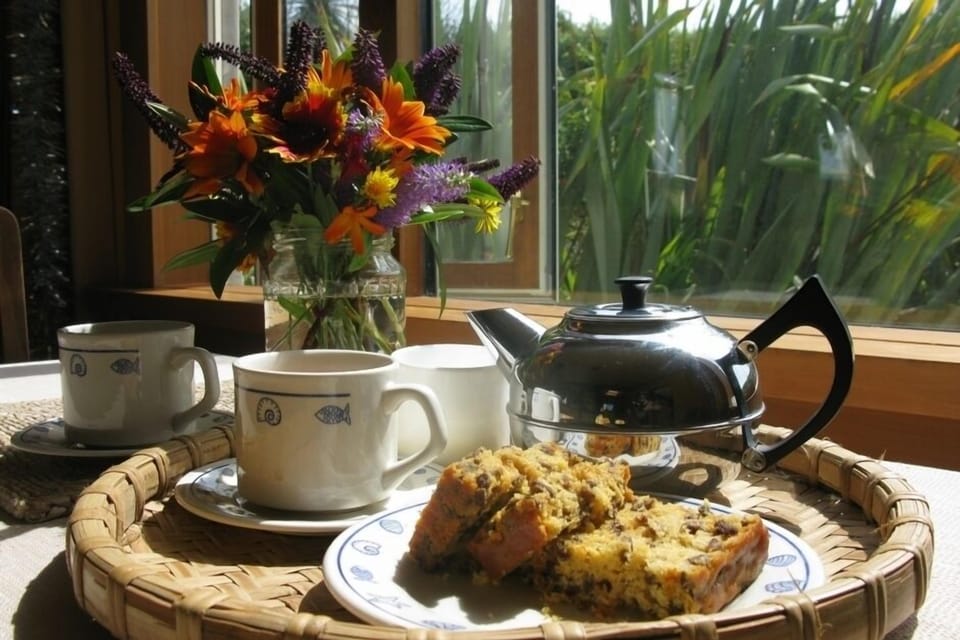 Enjoy a cup of tea by the sea