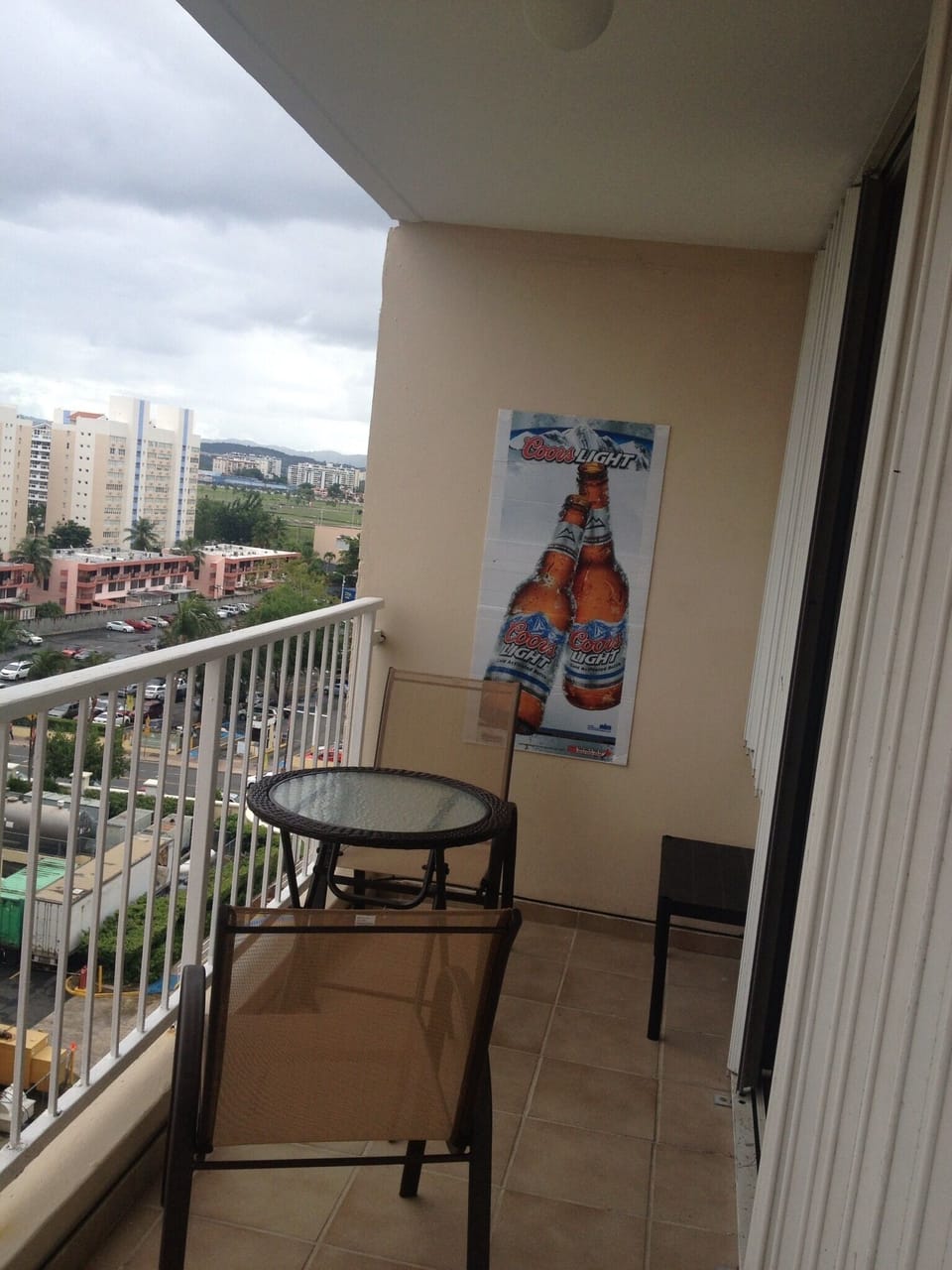Spacious balcony 