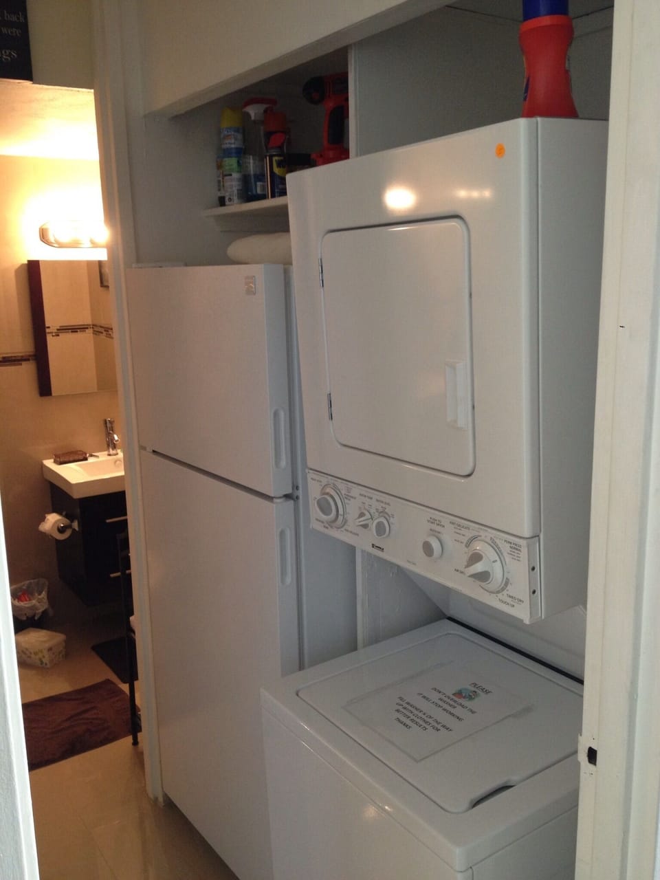 Washer and Dryer in Apt