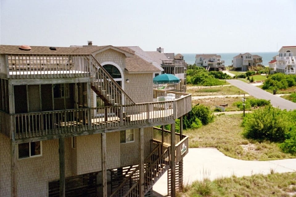 House and view toward ocean from neighboring home.