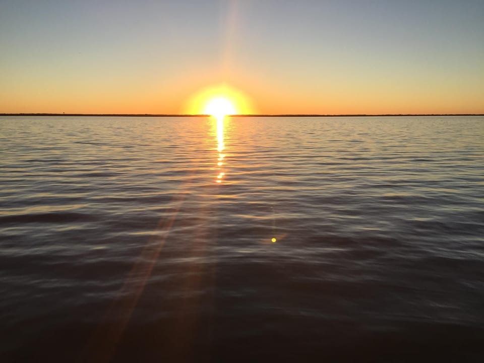Sunset view from the dock