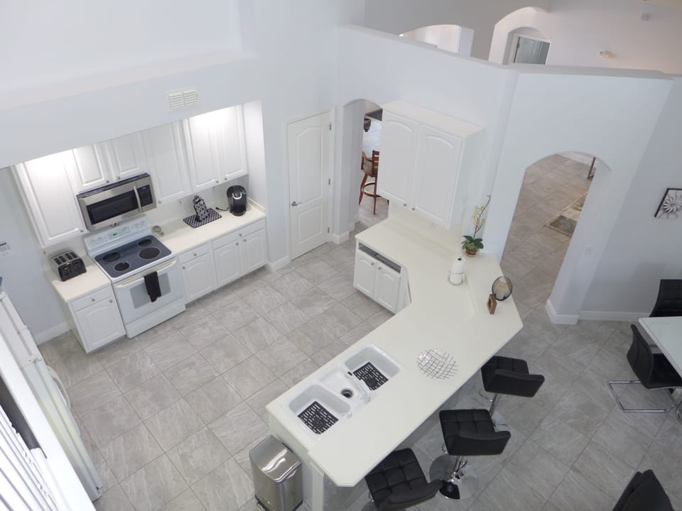 Aerial View of Kitchen