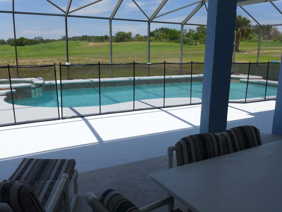 Golf Course Outlook from Covered Lanai