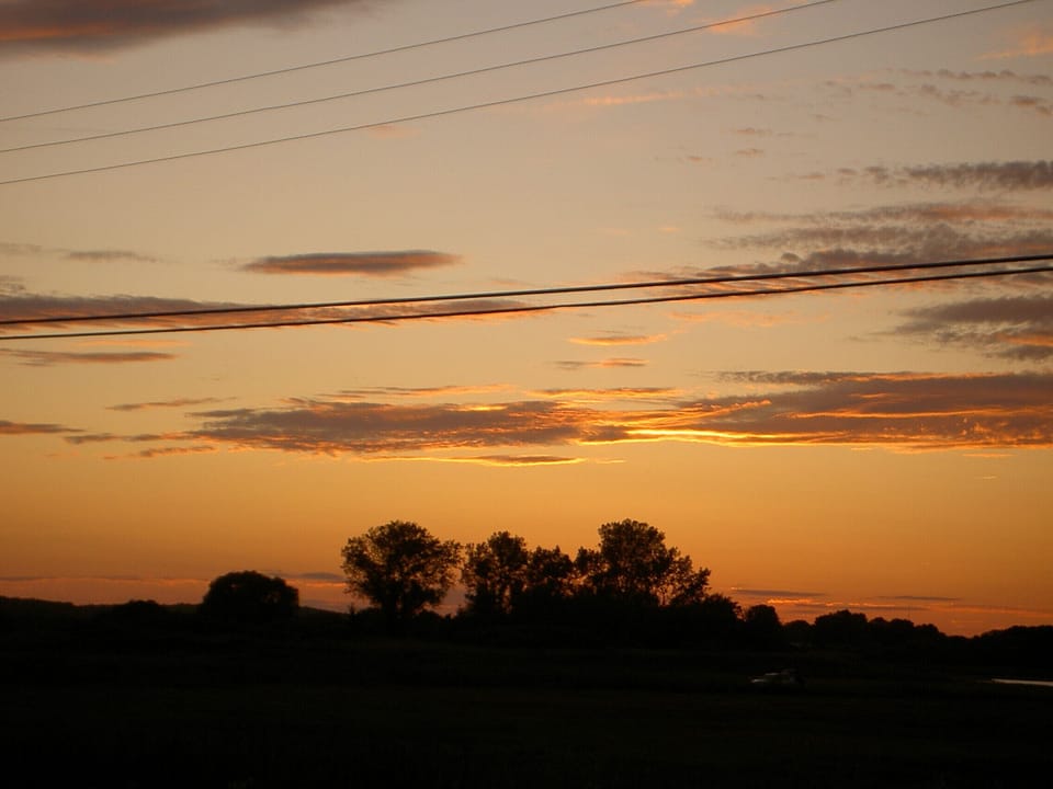 Sunset over the Marsh from back porch
