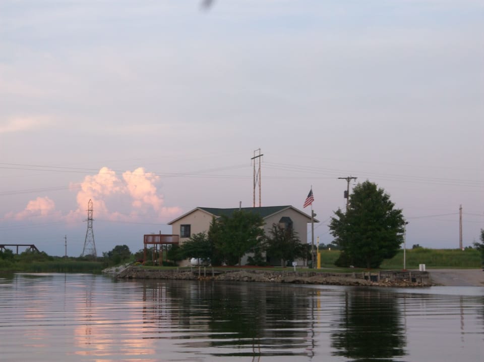 View of the house from the River