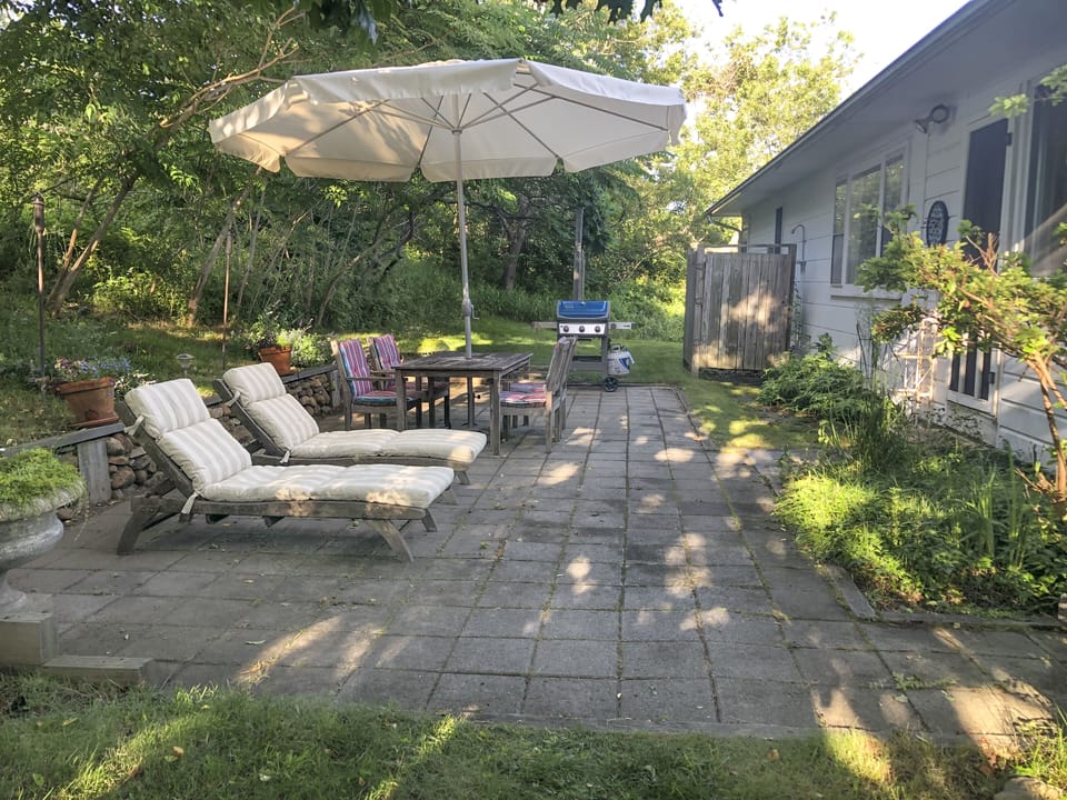 Back Patio with Outdoor H&C Shower