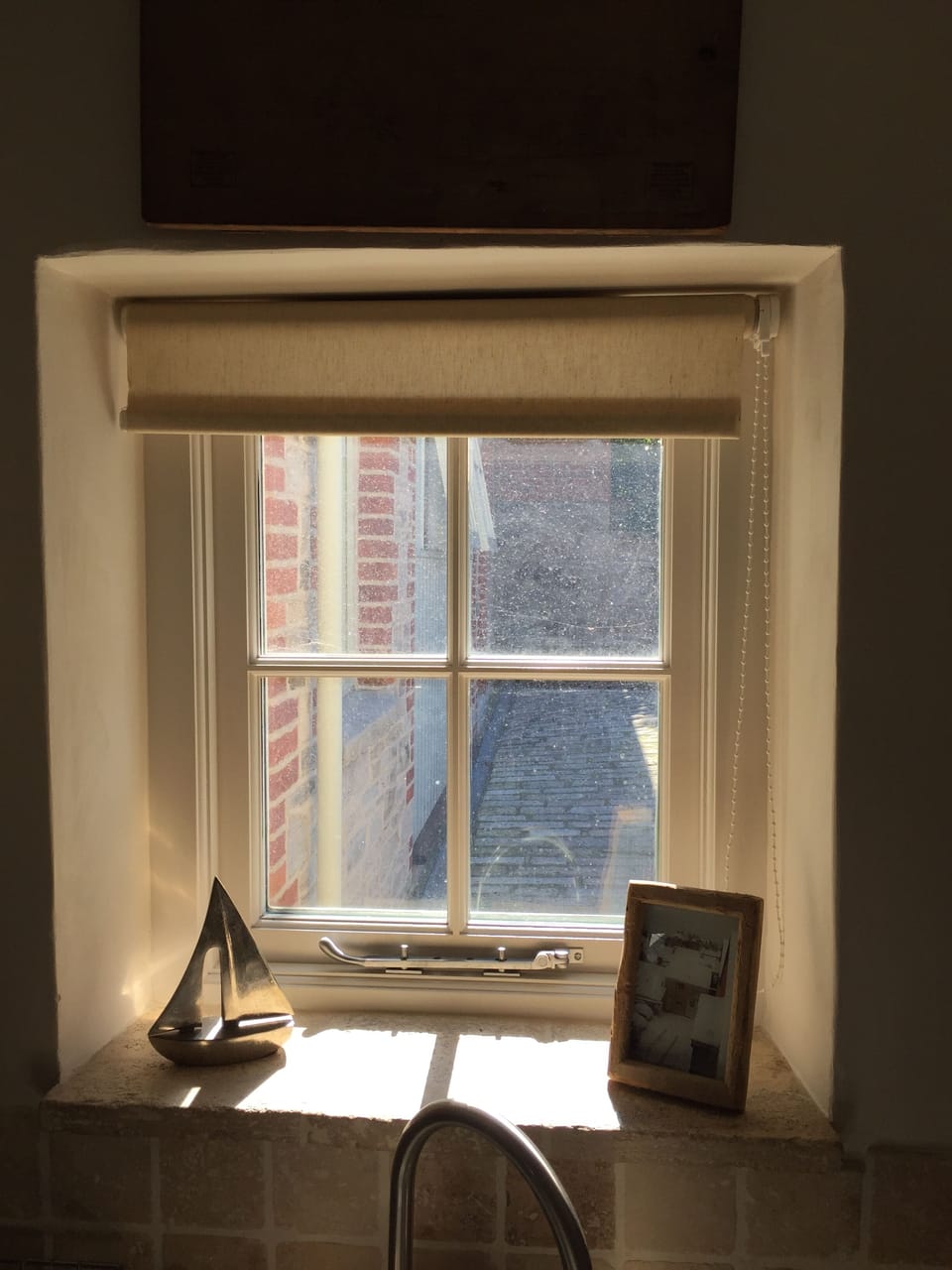 At the kitchen sink!