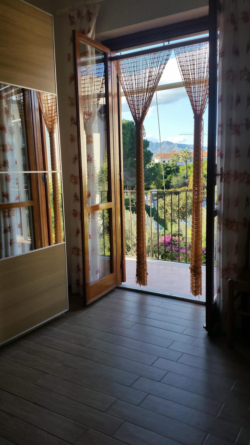 from the double room