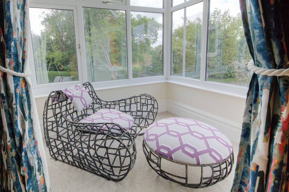 Family room window seating