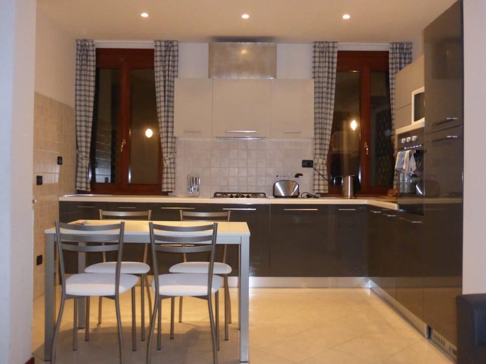 kitchen and dining area