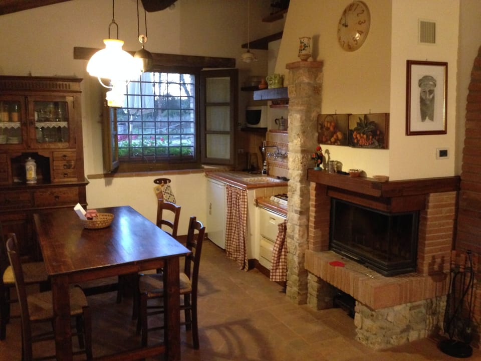 Dining room with kitchen