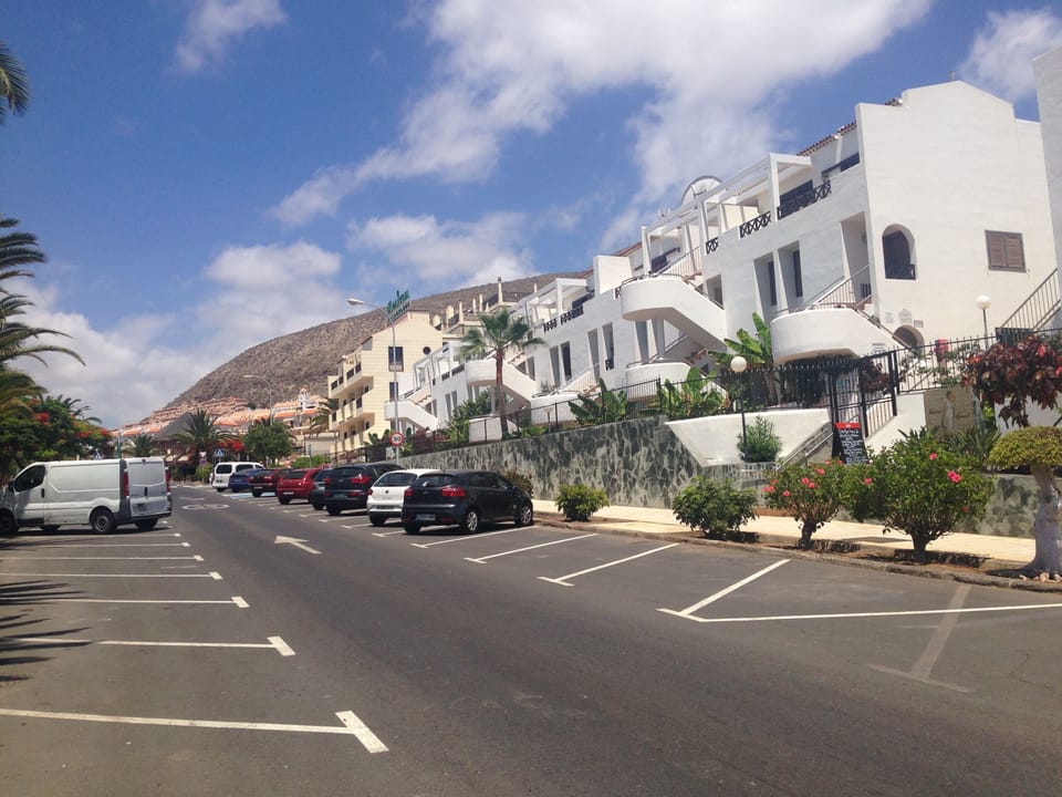 Street view towards mountains