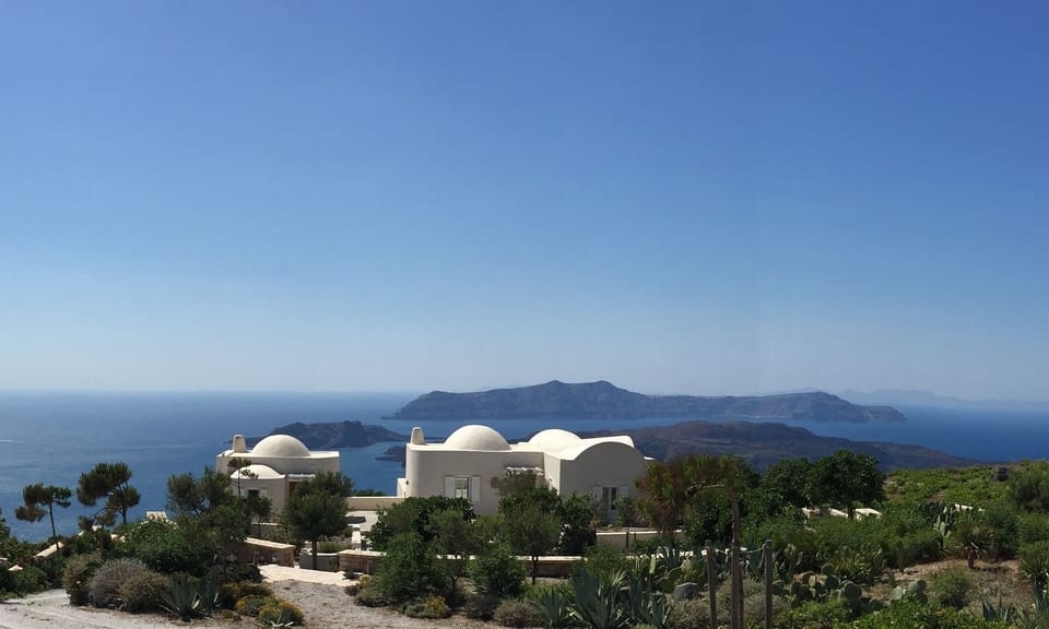 The Dome House is approached via a private driveway