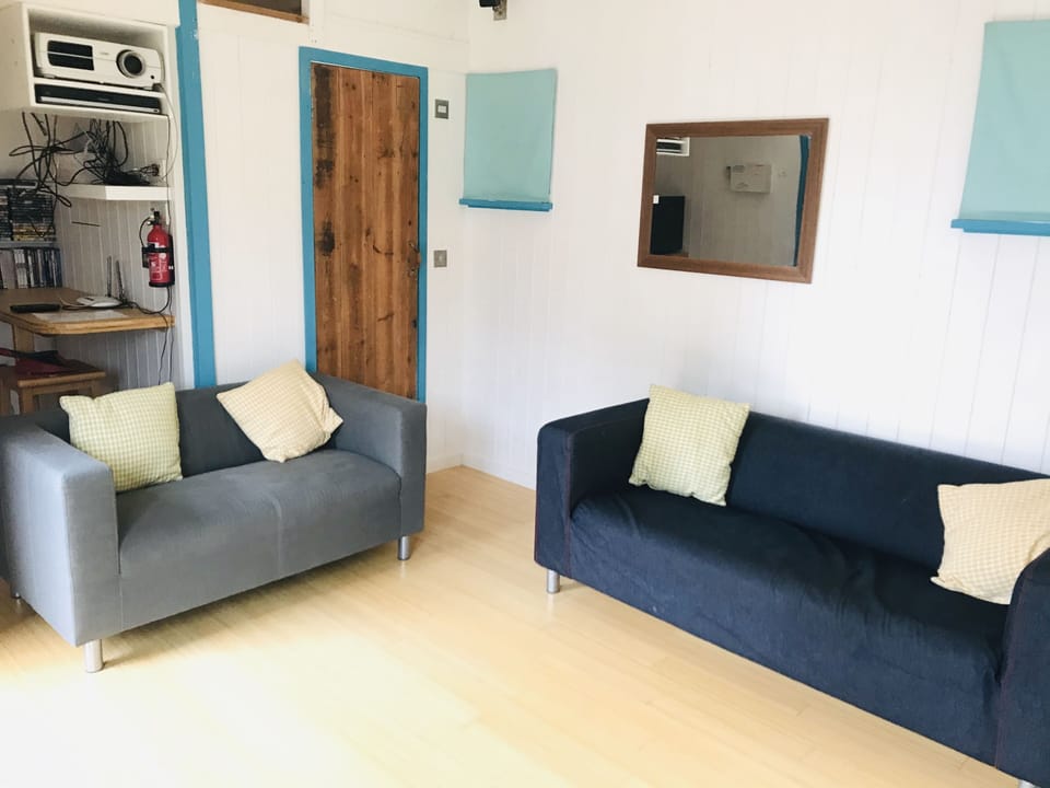 Sitting area inside the cabin