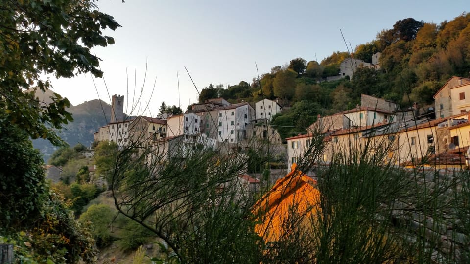 Village of Casoli at sunset.