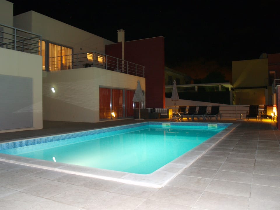 Pool view night
