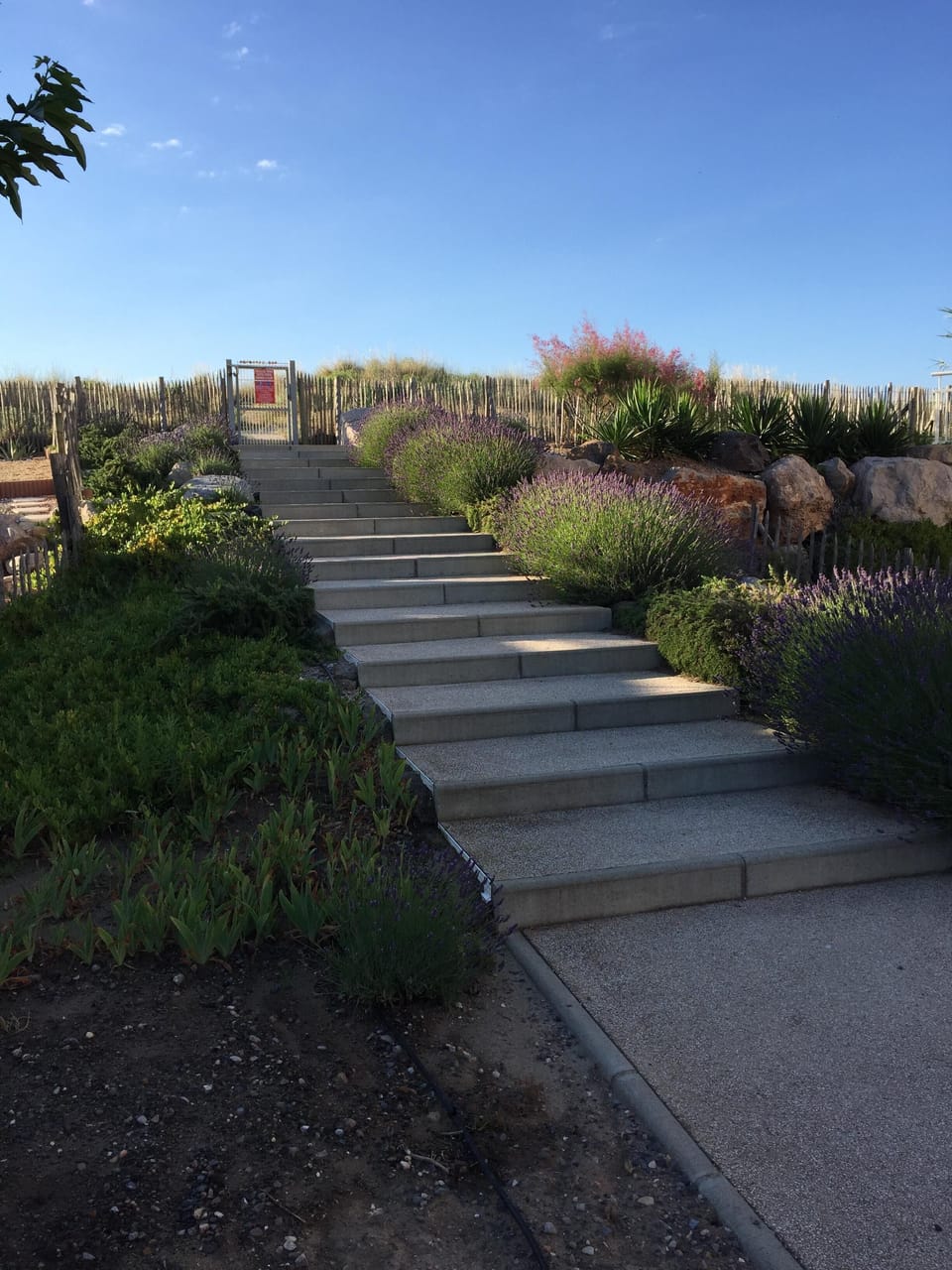 Steps to private access to the beach