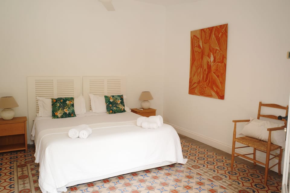 Garden studio as double bedroom