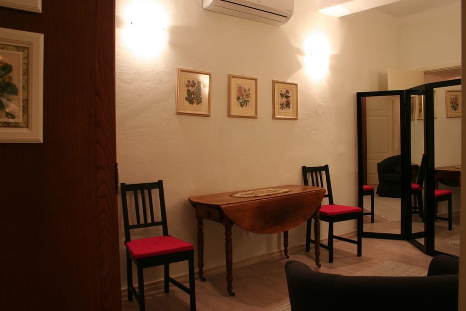 The living room on the first floor