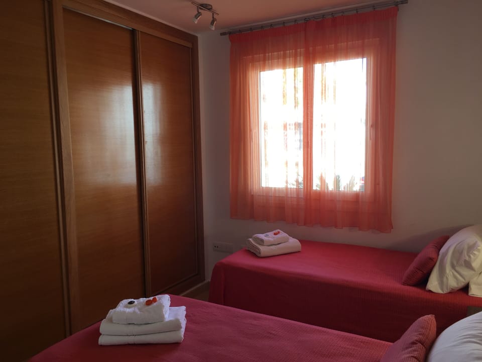 2nd bedroom with fitted wardrobes