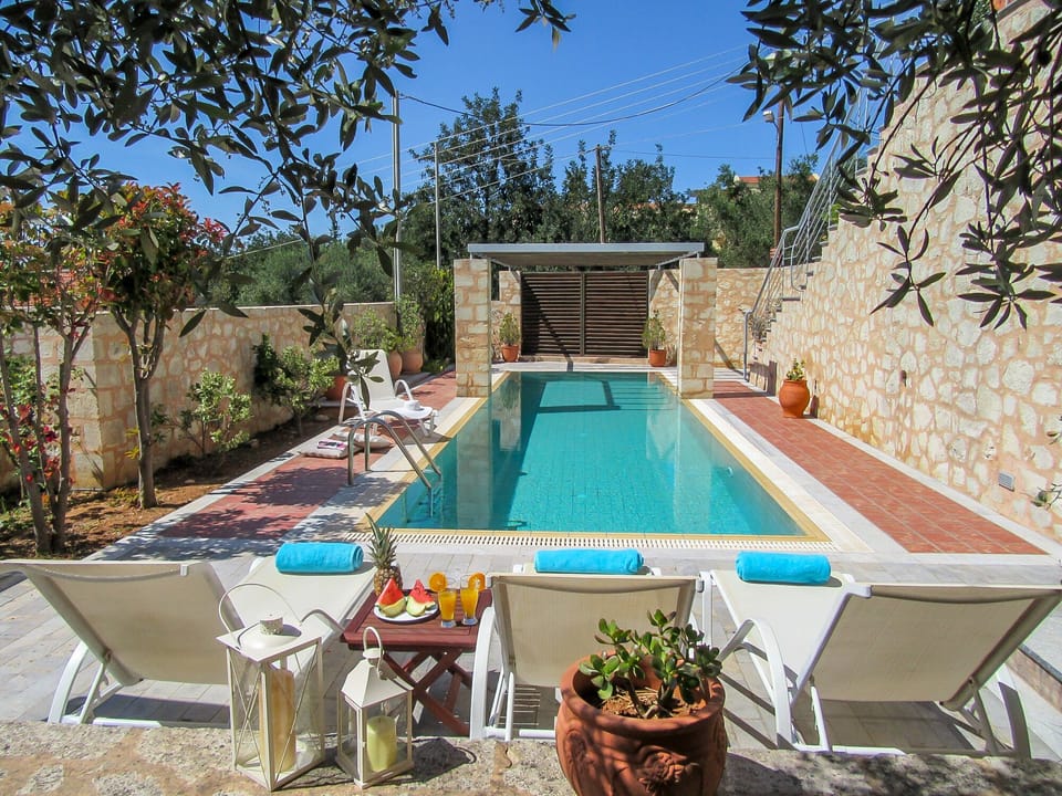 Villa Aphrodite pool (size is 14m x 3m)