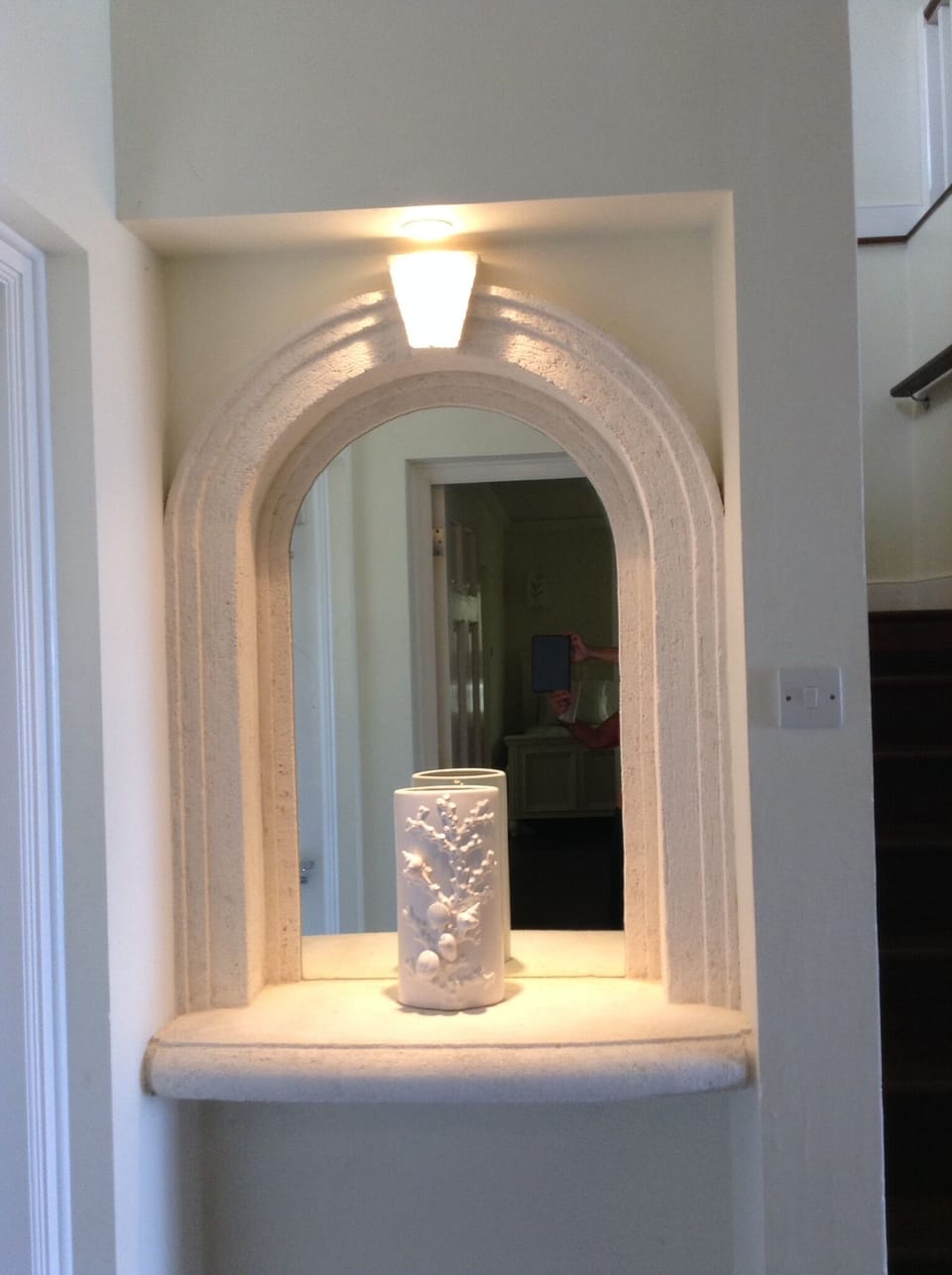 View of entrance corner 