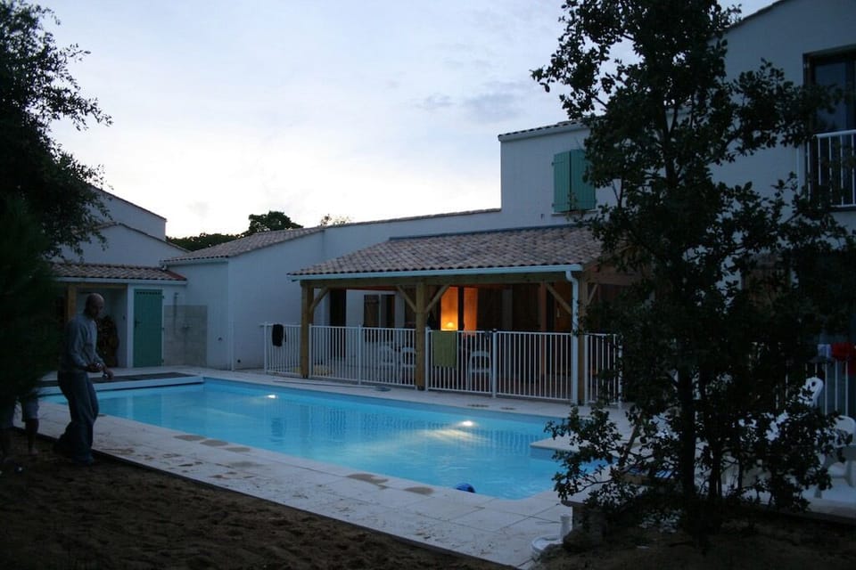 Pool at night
