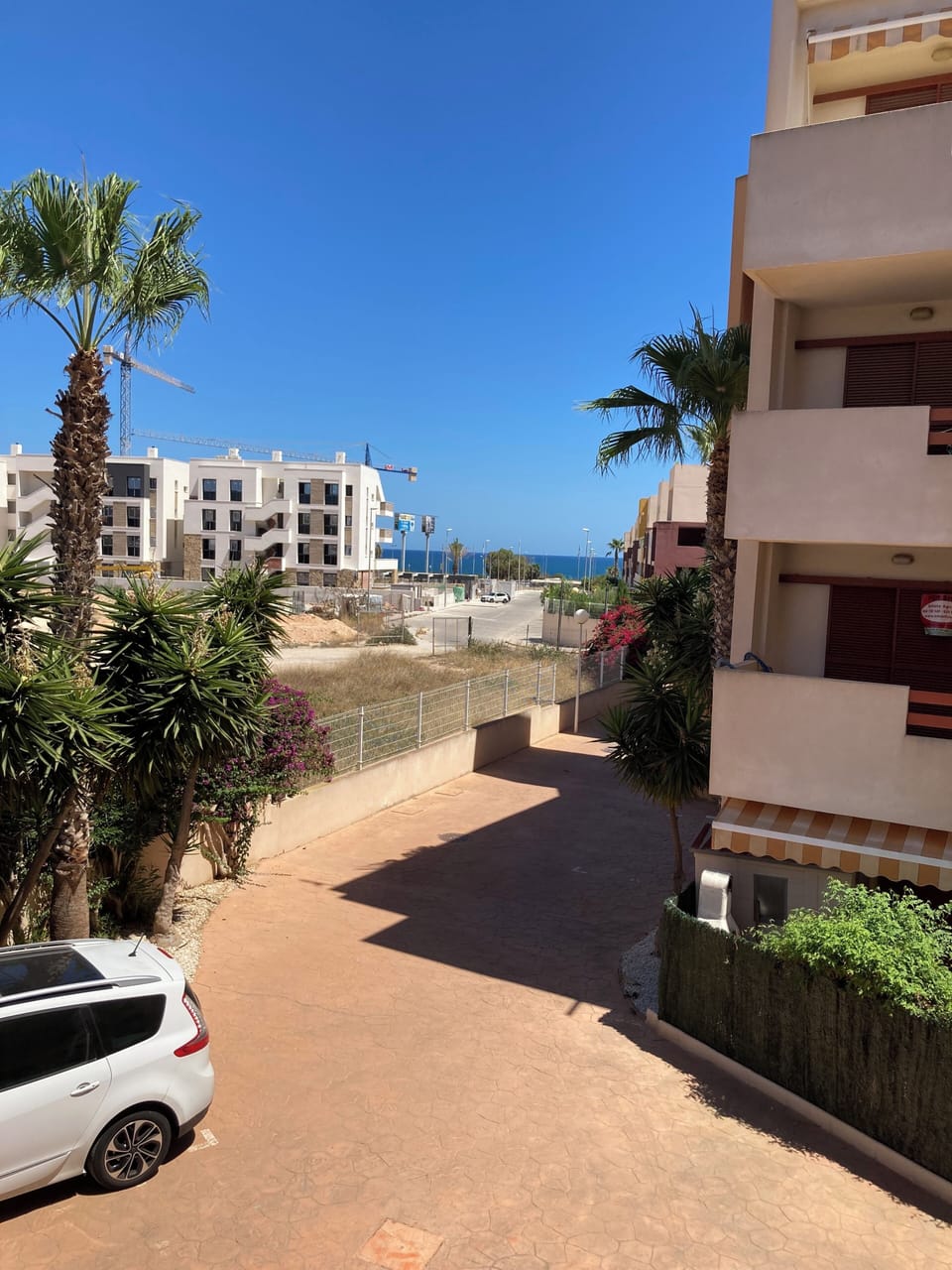 View towards sea from front door