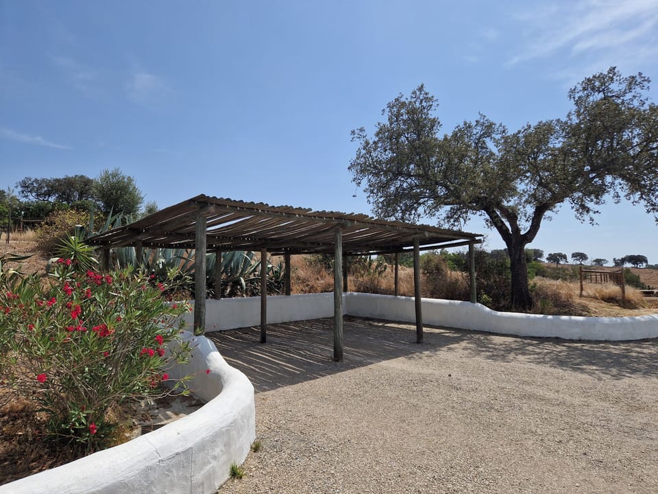 Piscina e casa