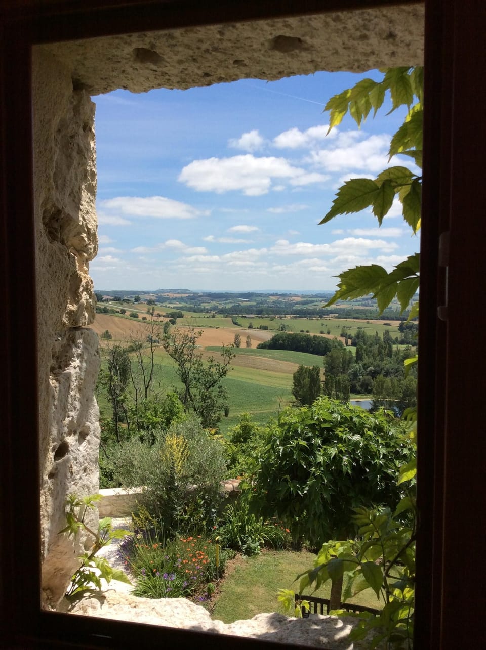 View from massage room