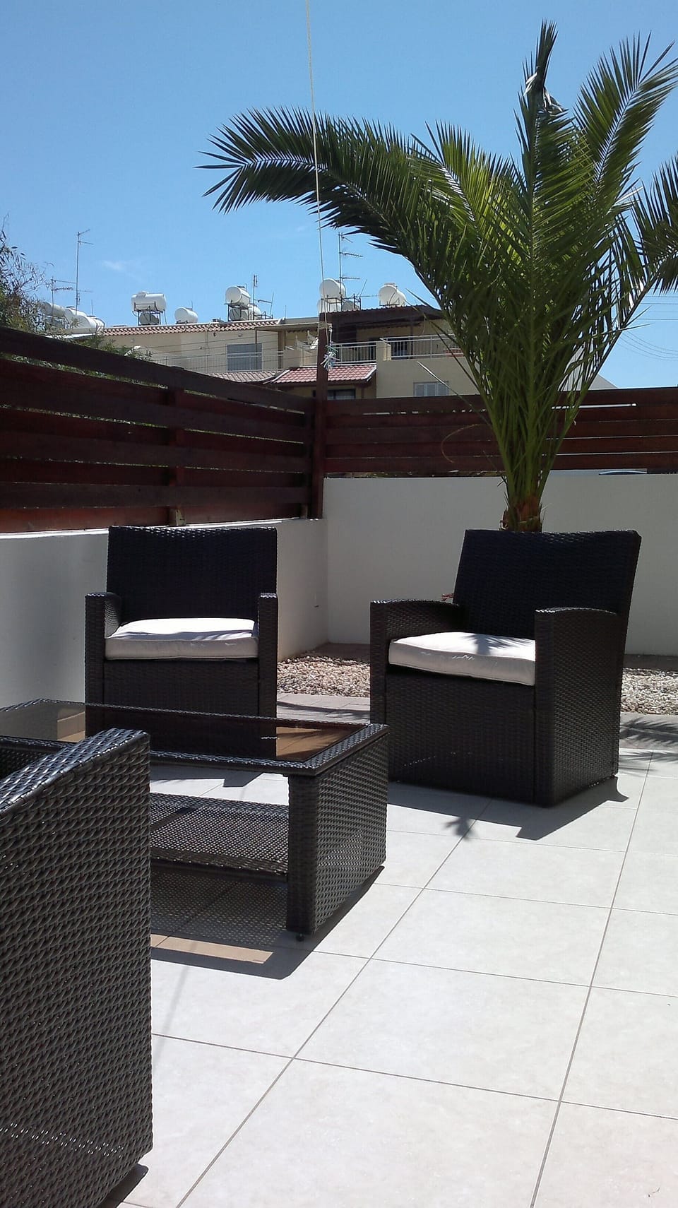 Rear Veranda area of villa