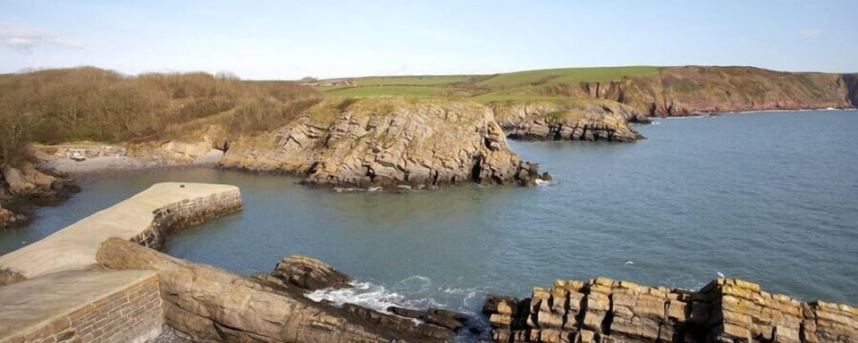 Walk to Stackpole Quay- home to the wonderful National Trust Boathouse Café