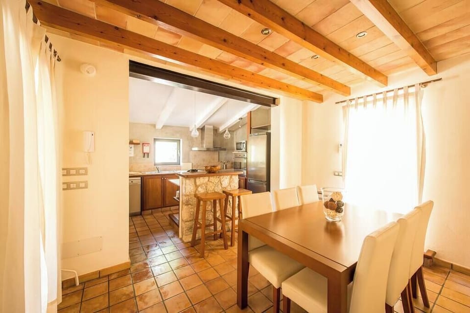 Dining room and kitchen