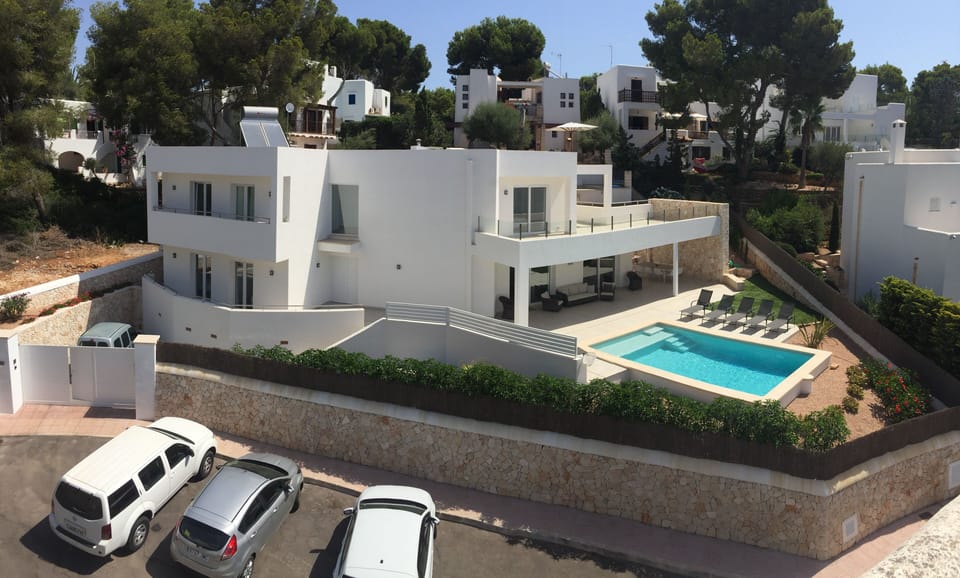 Our beautiful villa basking in the Mediterranean sun!