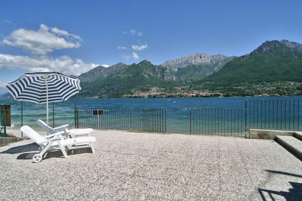 private terrace on the beach
