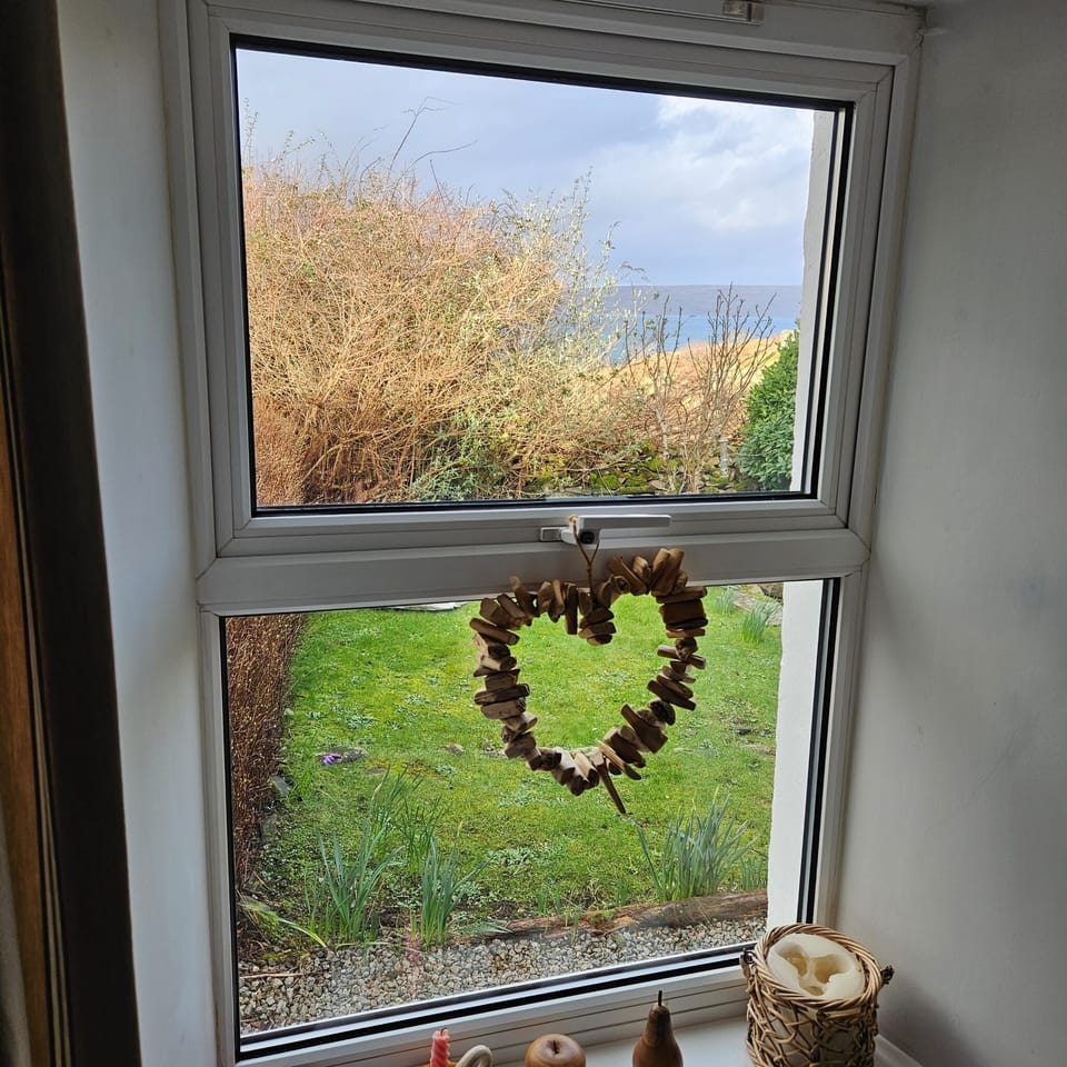 view of garden from sitting room
