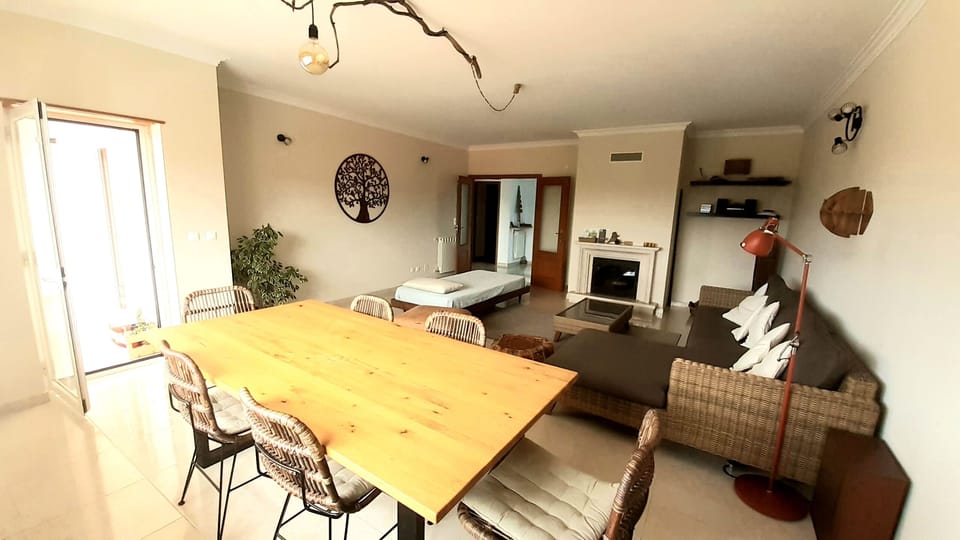 Good dining table with lots of natural light