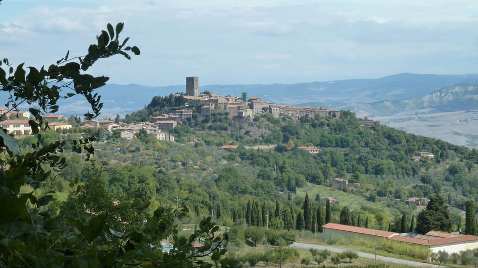 Montecatini - village behind complex.