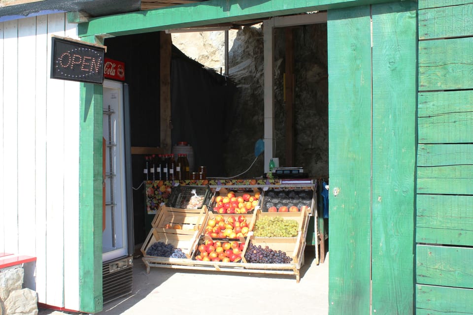 Fresh fruit by the beach