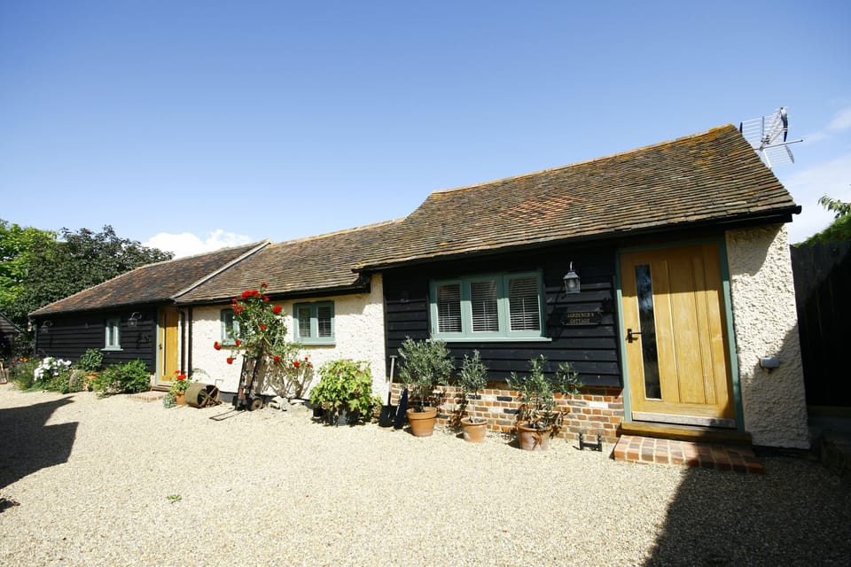 The front view of the cottages