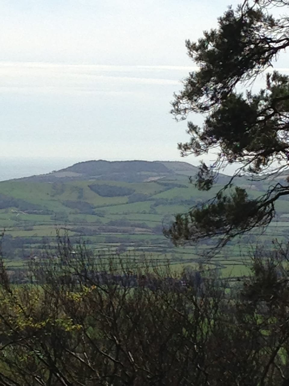 Typical Dorset landscape - looking towards Golden Cap from Lewesden Hill.
