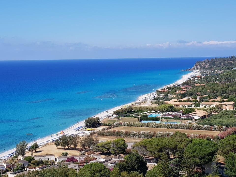 Zambrone beach, five minutes drive.